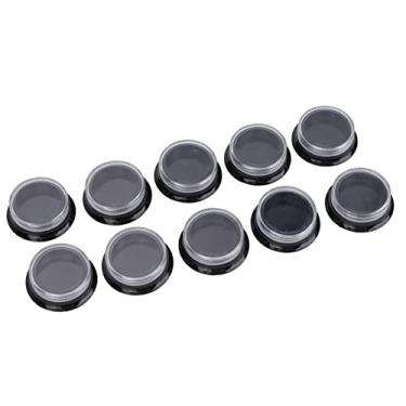 Imagem de Caixa de enfeites de unhas redondas, recipientes de amostra de plástico multiuso para pílulas para miçangas para sombra de