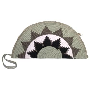 Imagem de Carteira/estojo/clutch/necessaire Wayuu (semicírculo/méia lua) - Artesanato Colombiano - WWS01102
