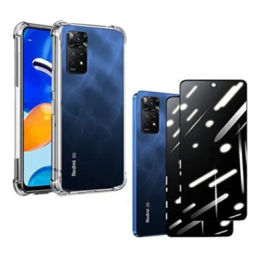 Imagem de Capa Capinha Para Redmi Note 11 Pro 5g + 2x Películas Privacidade - (HARD GLASS STORE)