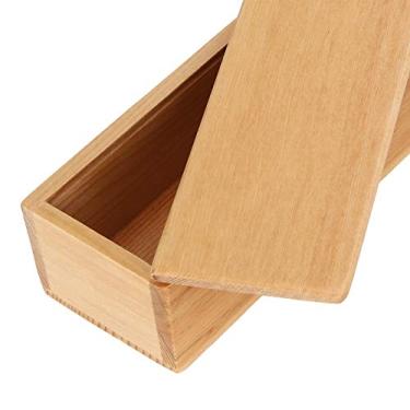 Imagem de Com caixa de armazenamento de pauzinhos de madeira, talheres de madeira que economizam recursos, para acampamentos, piqueniques, funcionários de escritório em viagem, estudantes