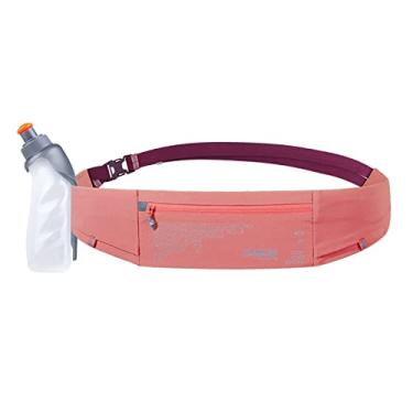 Imagem de Cinto de corrida de hidratação ao ar livre bolsa de cintura de secagem rápida com garrafa de água de 250 ml pochete impermeável bolsos esportivos reflexivos para corrida, caminhada, rosa, cintura: 68