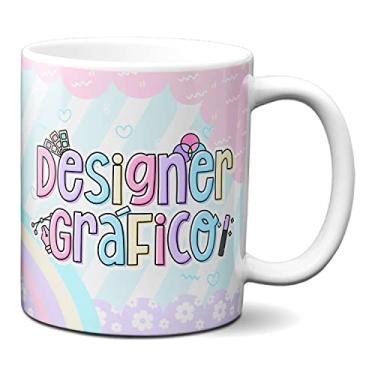 Imagem de Caneca Designer Gráfico Profissão Presente Criativo (Branca)