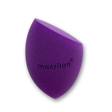 Imagem de Esponja Ep10 Gota Chanfrada Para Maquiagem Macrilan - Roxa, Macrilan - Sem Latex