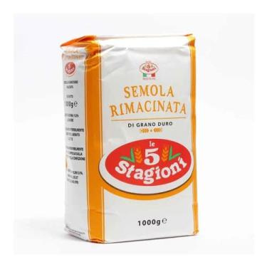 Imagem de Farinha Semola Di Grano Duro Rimacinata Le 5 Stagioni 1 kg