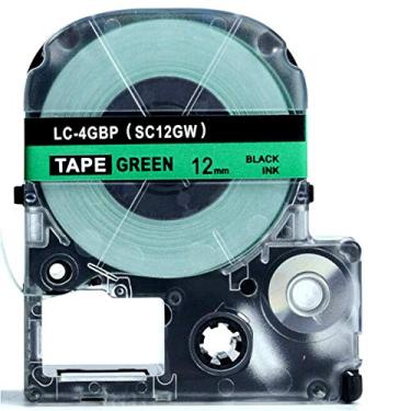 Imagem de Fita LC-4GBP Compatível Para Rotulador EPSON 12mm Verde
