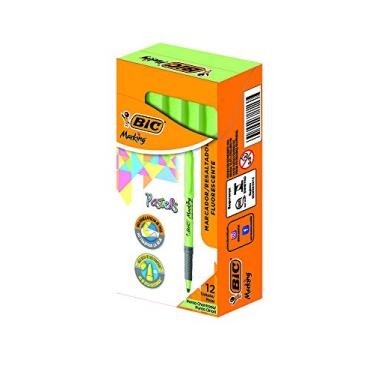 Imagem de BIC, Marca Texto, Marking, Verde Pastel, 12 Unidades