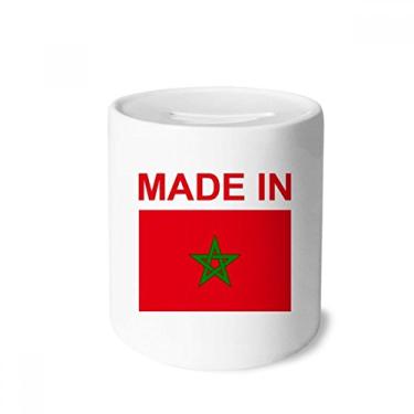 Imagem de DIYthinker Caixa de moedas de cerâmica feita no Marrocos, presente de cofrinho