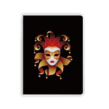 Imagem de Caderno Mysterious Head Happy Carnival Of Venice capa de chiclete diário capa macia
