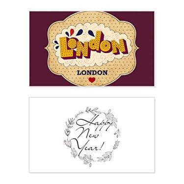 Imagem de Umbrella UK London Stamp British New Year Festival Greeting Card Bless Message Gift
