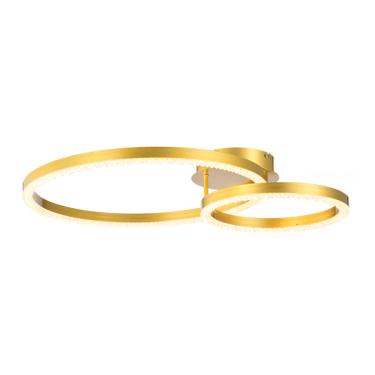 Imagem de Plafon Led Metal/Acrilico Holly 50w 3000k Biv.Dourado 50cm Sky-4002do - Skylight