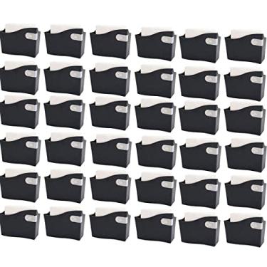 Imagem de Kit 36 Suporte Porta Guardanapo Médio 14cm Brinox Preto Padaria Mesa Restaurante Bar