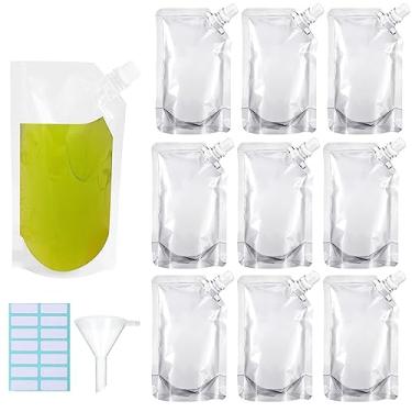 Imagem de Kit de cantil escondível e reutilizável para garrafas de bebidas e bebidas (85 g -10 peças)