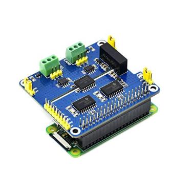 Imagem de Waveshare 2-Channel Isolated CAN Bus Expansion HAT for Raspberry Pi with MCP2515 + SN65HVD230 Dual Chips Solution and Multi Onboard Protection Circuits