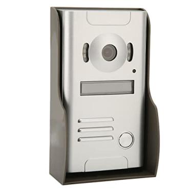 Imagem de de porta de vídeo, de controle de acesso à porta, intercomunicador de voz de videochamada, um botão, campainha, de porta de vídeo para apartamento doméstico