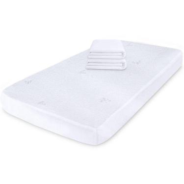 Imagem de Protetor Impermeável de Colchão de Bebê 100% Silencioso de Malha Premium 130x60cm - BF Colchões