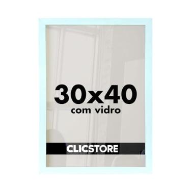 Imagem de Moldura 30x40 Foto Quadro Vidro Poster Diplomas Porta Retrato Certificado Fotografia Parede Madeira Cartazes Cursos MDF