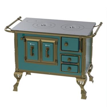 Imagem de Fogao a Lenha Venax n 1 Colonial Turquesa