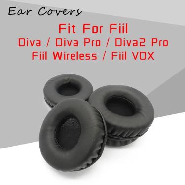 Imagem de Almofadas de ouvido para fill diva pro diva2 vox fone de ouvido sem fio substituição fone de ouvido
