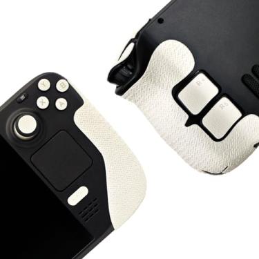 Imagem de Luck&Link Controller Grip for Steam Deck,Textured Skin kit,for Steam Deck OLED&LCD Anti-Skid Sweat-Absorbent Controllers Handle Grips, Buttons (PRO-Pearl White)