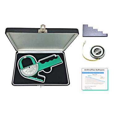 Imagem de Kit Profissional Plicometro Lange com Fita Métrica Antropométrica Lufkin, Calibrador, Software AnthroMetrix, Manual de Instruções para Medição da Gordura Corporal.