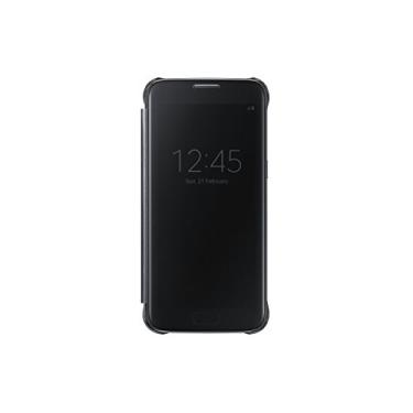 Imagem de Capa para Samsung Galaxy S7 S-View Clear Flip Cover - Preta (não serve para S7 EDGE)
