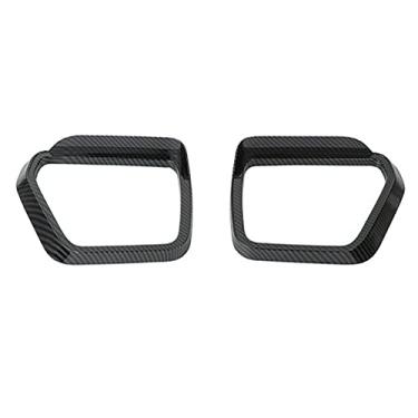 Imagem de KACEPAR Sobrancelha de viseira de chuva espelhada, espelho retrovisor capa de acabamento de moldura de sobrancelha de chuva, protetores de chuva de viseira de espelho lateral, capas de espelho lateral