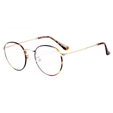 Imagem de Óculos leves com armação redonda de metal, 6, tamanho único