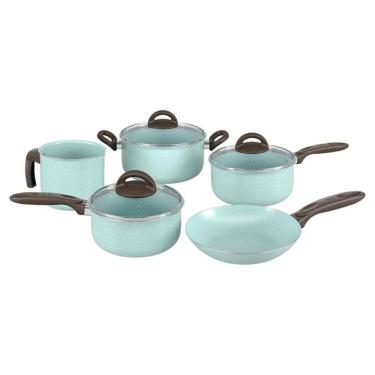 Imagem de Conjunto De Panelas 5 Pcs Ceramic Life Suprema Verde