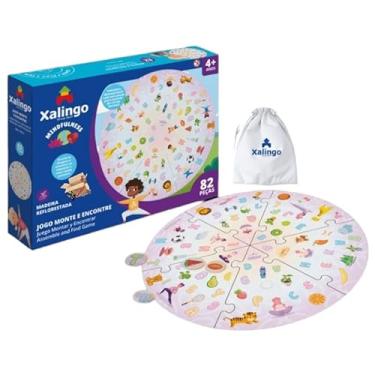 Imagem de Brinquedo Educativo Pedagógico Em Madeira Jogo Monte e Encontre 82 Pçs (82 Pçs)