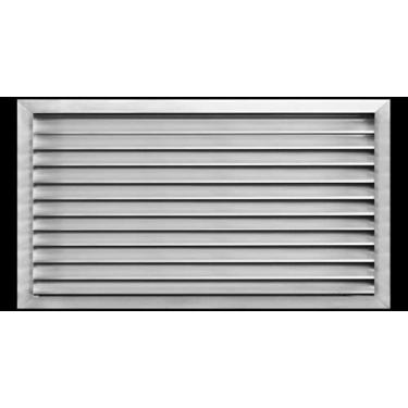 Imagem de HVAC Premium 81 cm L x 61 cm (A). Ventilação externa de alumínio para paredes e espaço de rastejamento - Grade de ar resistente ao clima com tela de tela - [Dimensões externas 85 cm L x 65 cm A]