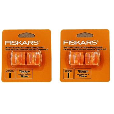 Imagem de Fiskars 157400-1001 Lâminas Substituição Corte Perfil Alto Tripletrack Titânio - 2 Unidades