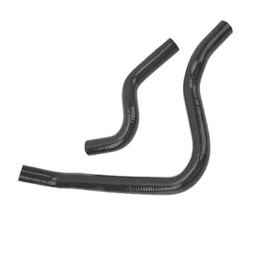 Imagem de Mangueira do Líquido Refrigerante do Radiador, Mangueira do Líquido Refrigerante do Radiador do Silicone 2 Pces Transmissão Estável Excelente Alongamento para Cb7 F22a2.2l (preto)