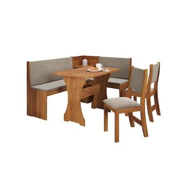 Imagem de Canto Alemão Viero Bernardo com 2 Cadeiras – Mel/Pérola