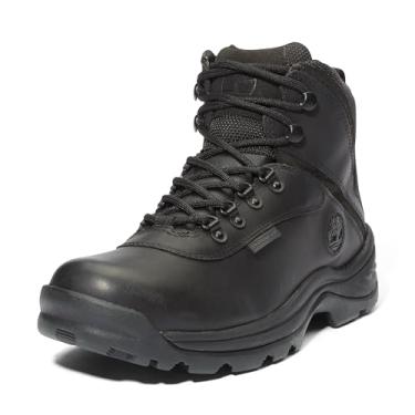 Imagem de Timberland Bota de caminhada masculina impermeável com borda branca, preta, 42, Preto, 42