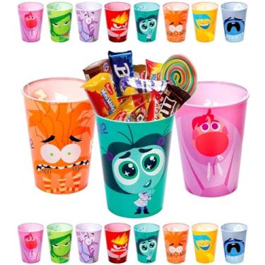 Imagem de Kit com 40 Copos 320ml Divertida Mente Sacolinha Surpresa Festa Lembrança Aniversário Infantil