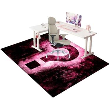 Imagem de Tapete de cadeira para piso em carpete, tapete para cadeira de jogos, tapete para cadeira de escritório, protetor de carpete multifuncional, tapete para cadeira de mesa para piso em carpete