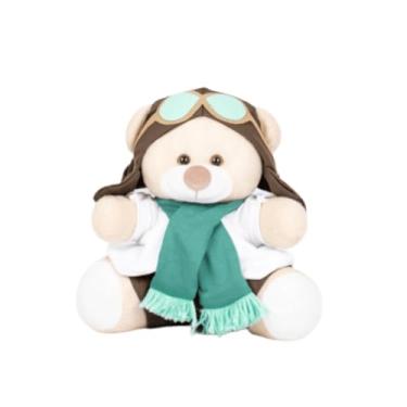 Imagem de Urso de Pelúcia Tedde Aviador 18 cm (VERDE AVENCA)