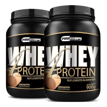 Imagem de Combo 2 Unidades - Whey 4 Protein 900g - Pro Corps (900g, Paçoca)