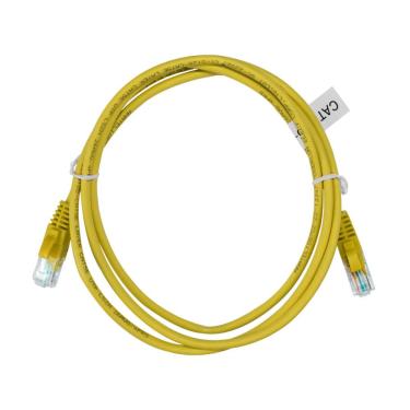 Imagem de Cabo de Rede UTP (Patch Cord) RJ45 Cat 5e - 1.5 metros - Amarelo - CY-5128-CAT5E-1.5M-YL