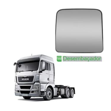 Imagem de Base c Vidro Retrovisor Auxiliar p MAN TGX c Desembaçador LD - Fabbof