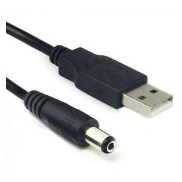 Imagem de Cabo Usb Para Fonte Conector P4 Pino 5.5 Força Tablet 70cm  - Mixmerca