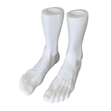 Imagem de Amagogo Pés de manequim de PVC Modelo de pé masculino Meia curta Manequins Modelos de pé de varejo