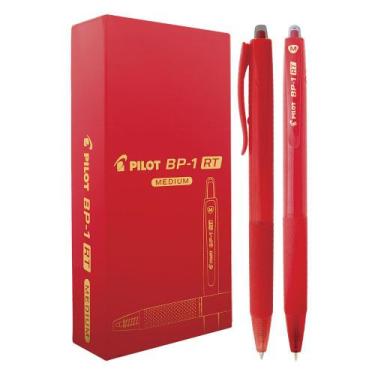 Imagem de Caneta Pilot RT 1.0 Esferográfica BP-1RT-M 12 Unidades, Vermelho
