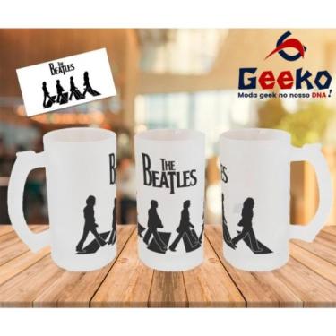 Imagem de Caneca de Chopp The Beatles Rock Geeko, Jateada, 500ml