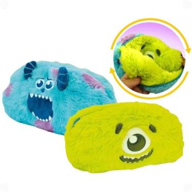 Imagem de Estojo Pelúcia com Zíper Dupla Face Monstros S.A Mike Sullivan Organiz