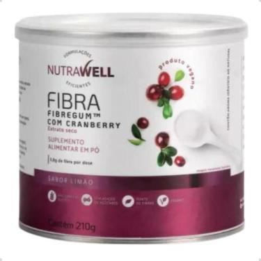 Imagem de Fibra Alimentar Fibregum 5,8g Com Cranberry 210g Nutrawell, Limão