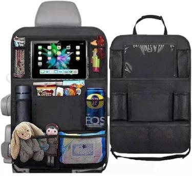 Imagem de Suporte Organizador Porta Objeto Banco Traseiro Tablet Carro 10 Bolsos
