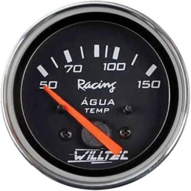 Imagem de Termômetro Elétrico de Água 50-150º 12v 52mm Fundo PT - Willtec