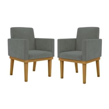 Imagem de KIT 02 Cadeiras Com Base Mesa De Estudos Poltrona Decorativa - Balaqui