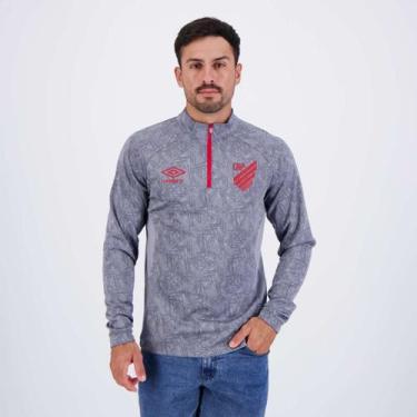 Imagem de Blusão Umbro Athletico Paranaense Treino 2024 Cinza, M